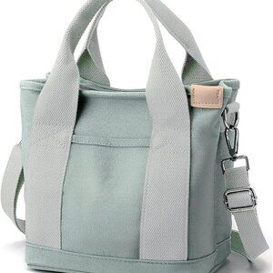 Canvas Tote Bag Crossbody Purse Shoulder Handbag for Women